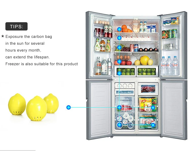 refrigerator deodorizer ball using tips