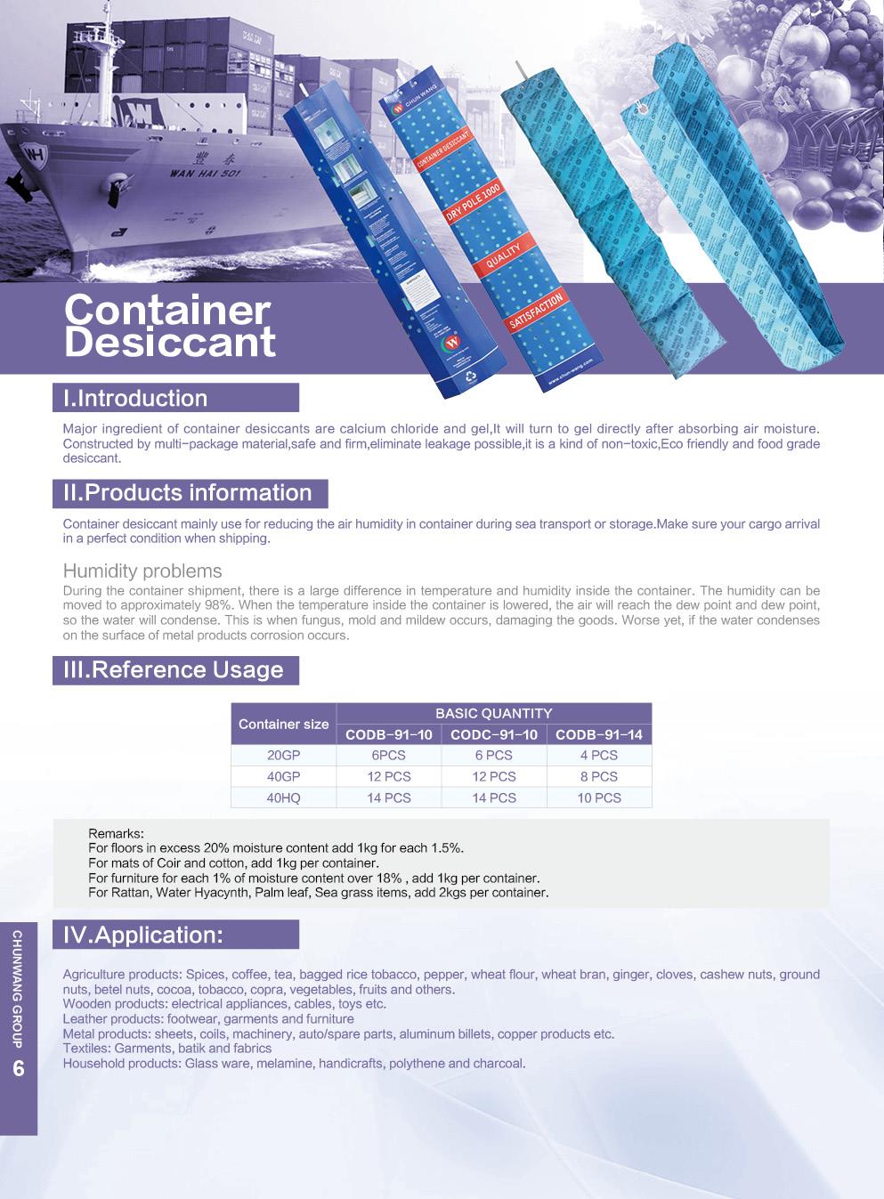 konteinerio sausiklis container desiccant
