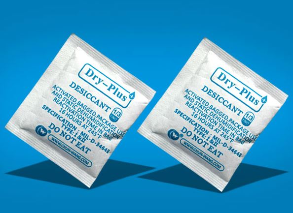 DIN 55473 Desiccant Bags with Indicator Cards DIN 55473 Desiccant Bags with Indicator Cards