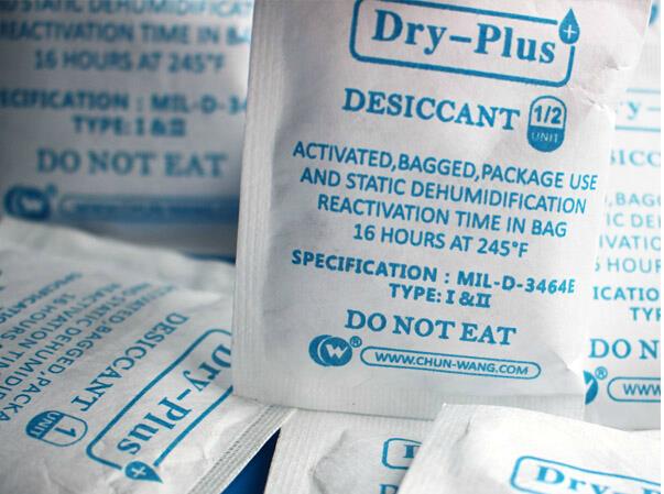 1-16unit Clay Desiccant Packet