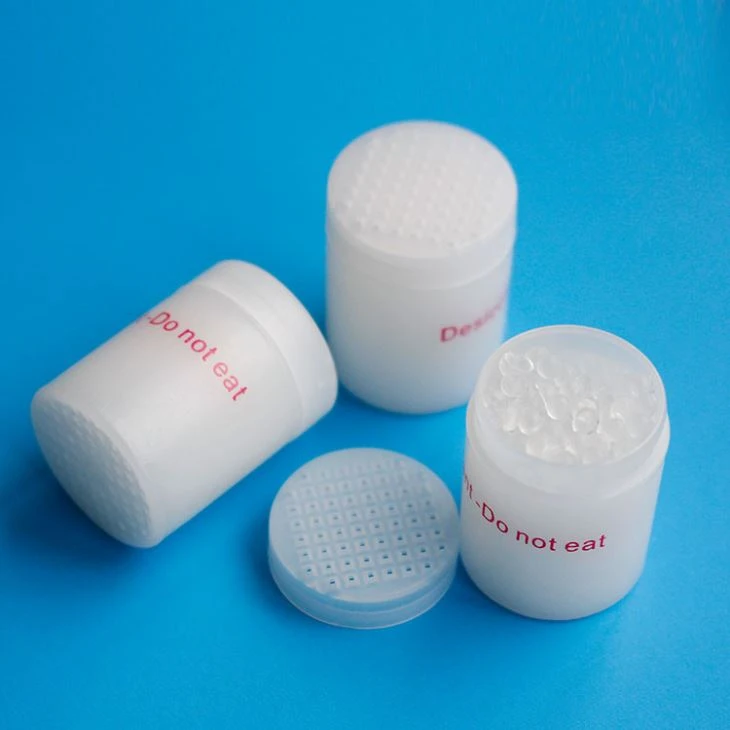 Desiccant Beads In Cylindrical Plastic Drum