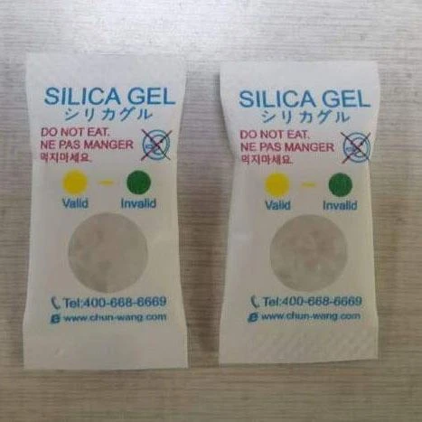 Nesusipratimas tikrinant silikagelio desikantą